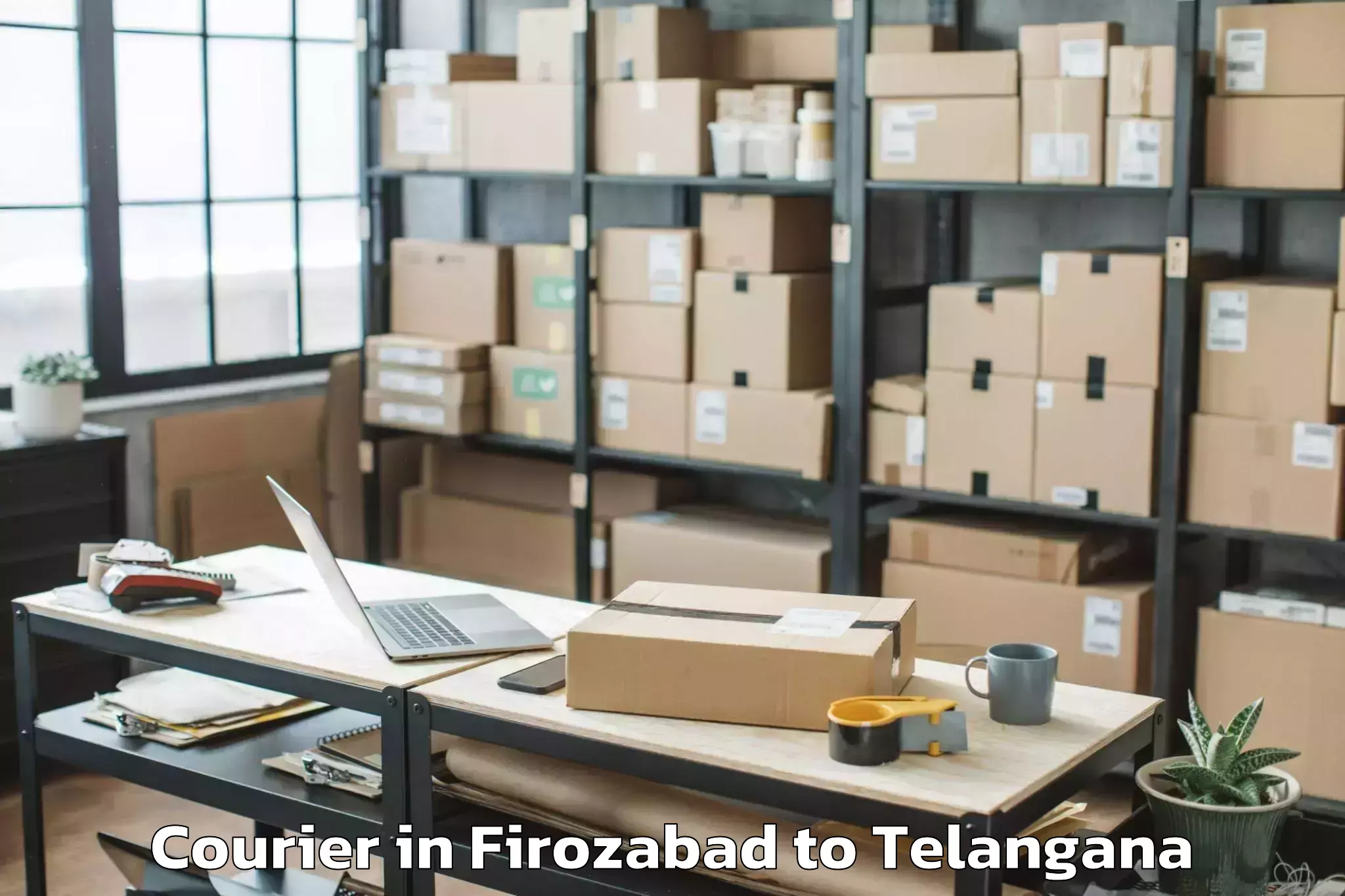 Hassle-Free Firozabad to Lingampet Courier